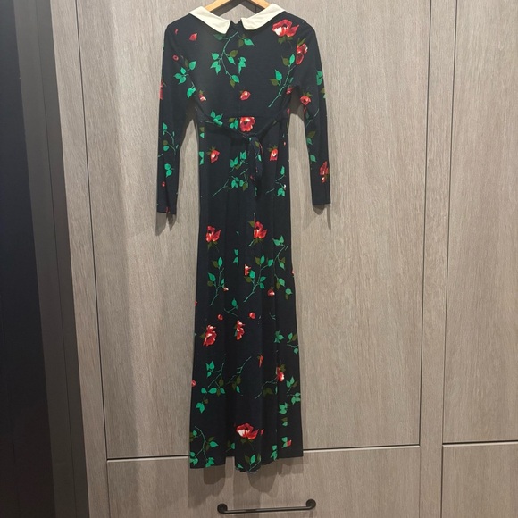 🌹 Vintage Kelly Arden Floral Maxi Dress – 70s Mod Cottagecore - Picture 3 of 3